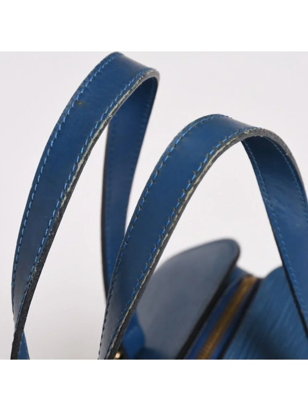 Louis Vuitton Handbag Papillon Soufflot Epi Blue